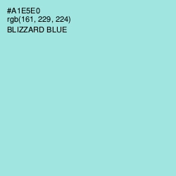 #A1E5E0 - Blizzard Blue Color Image